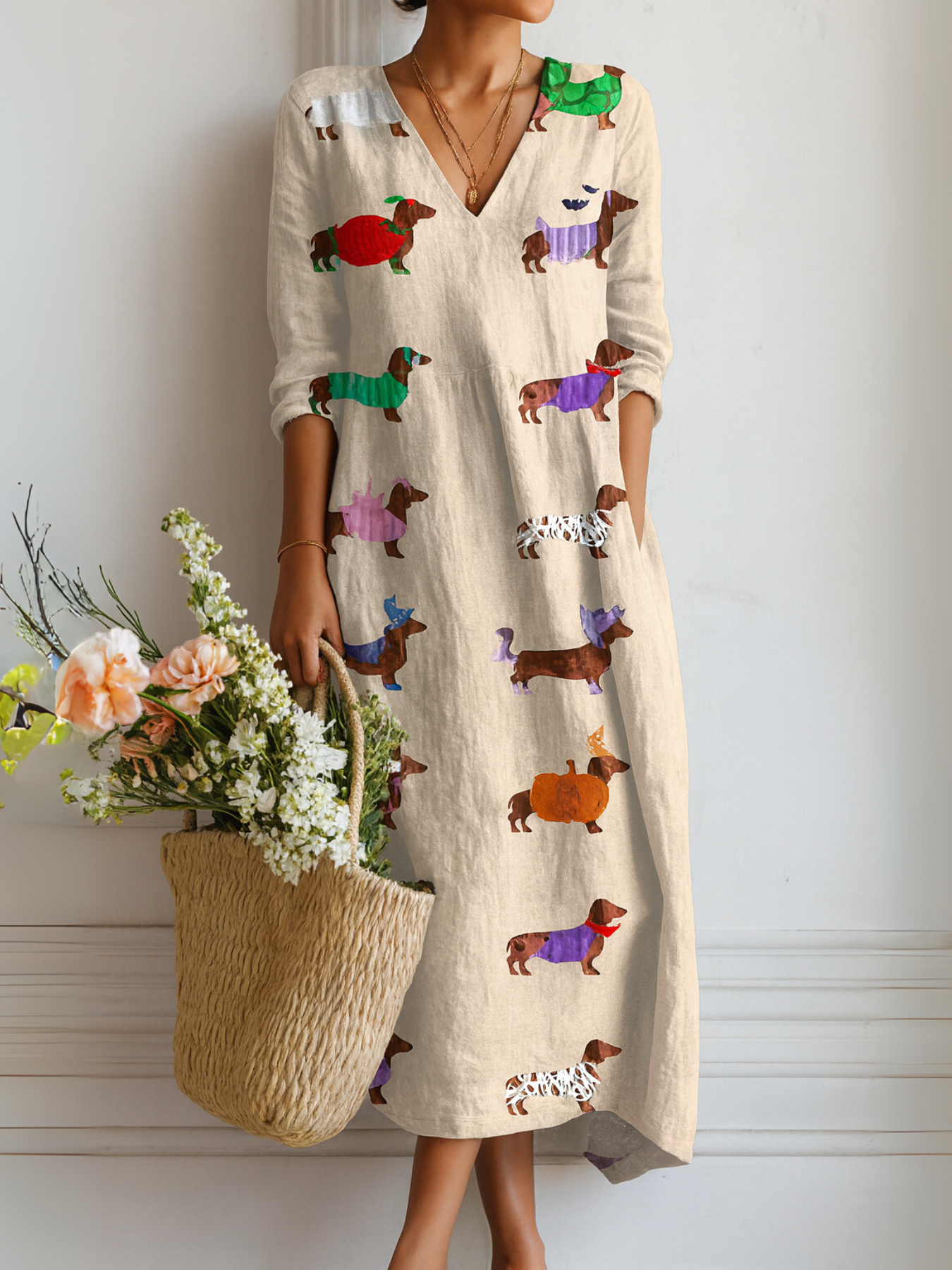 Nora | Vestido Midi Impreso