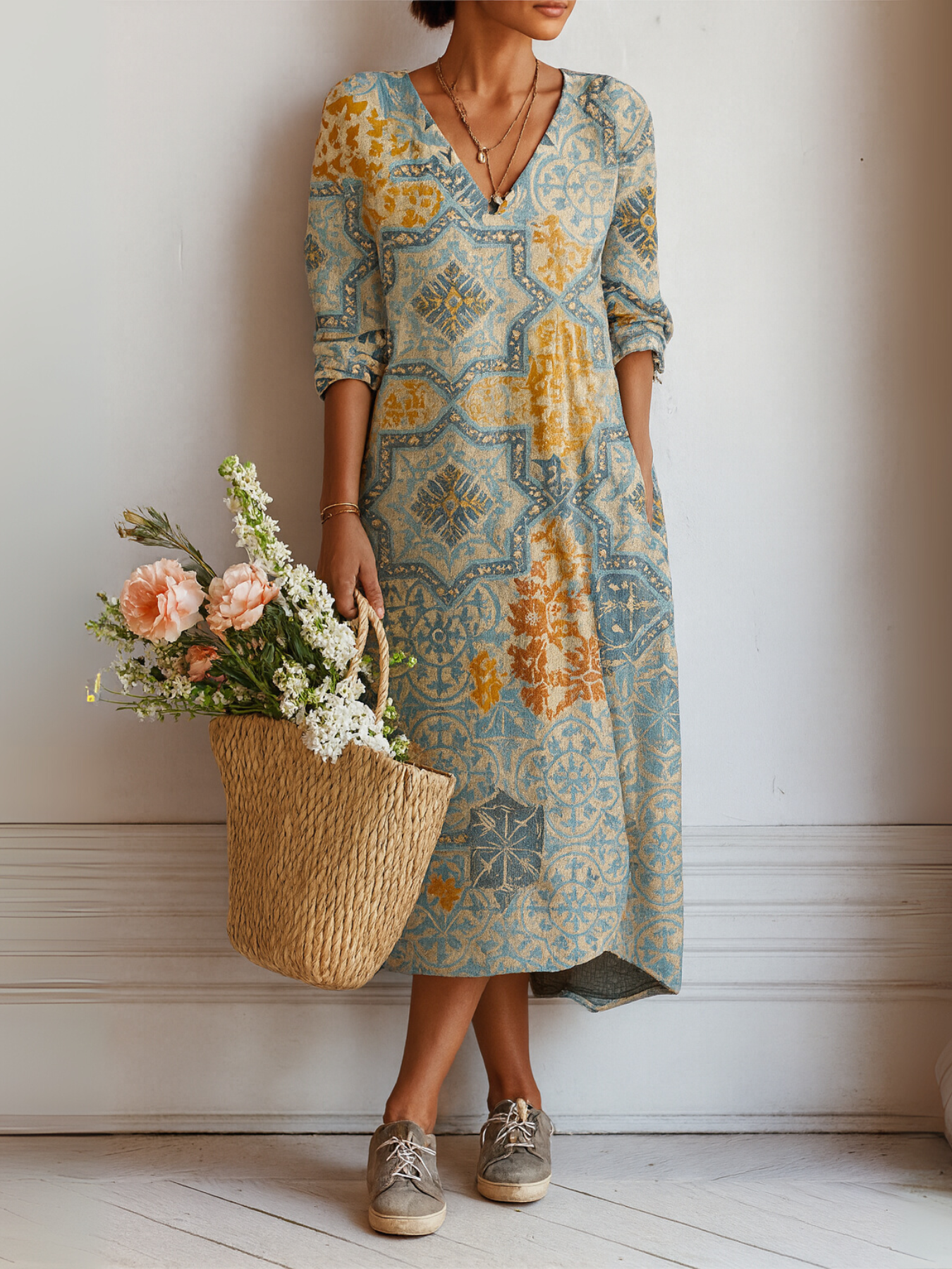 Alice | Vestido Midi Impreso