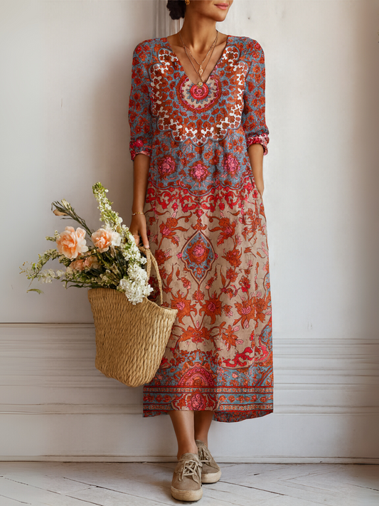 Victoria | Vestido Midi Impreso