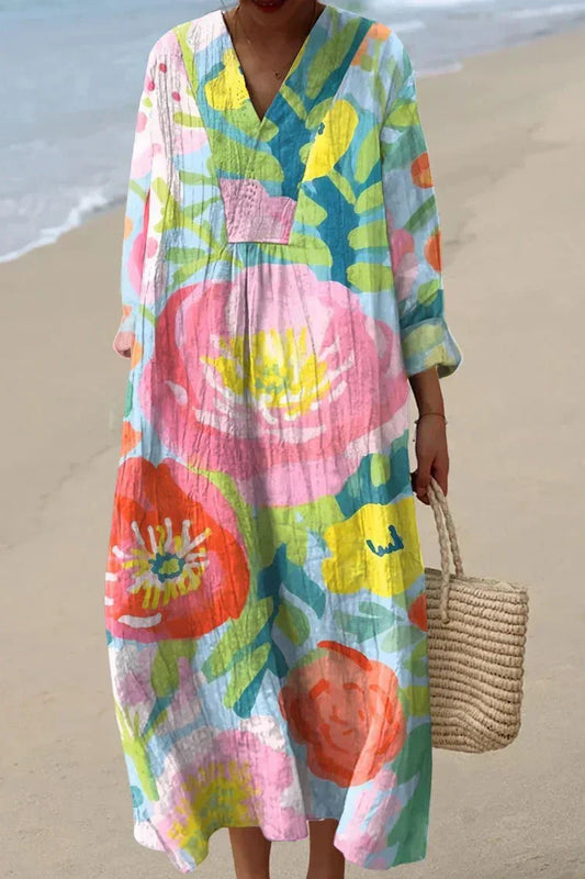 Coastal Bloom | Vestido Inspirado en el Arte