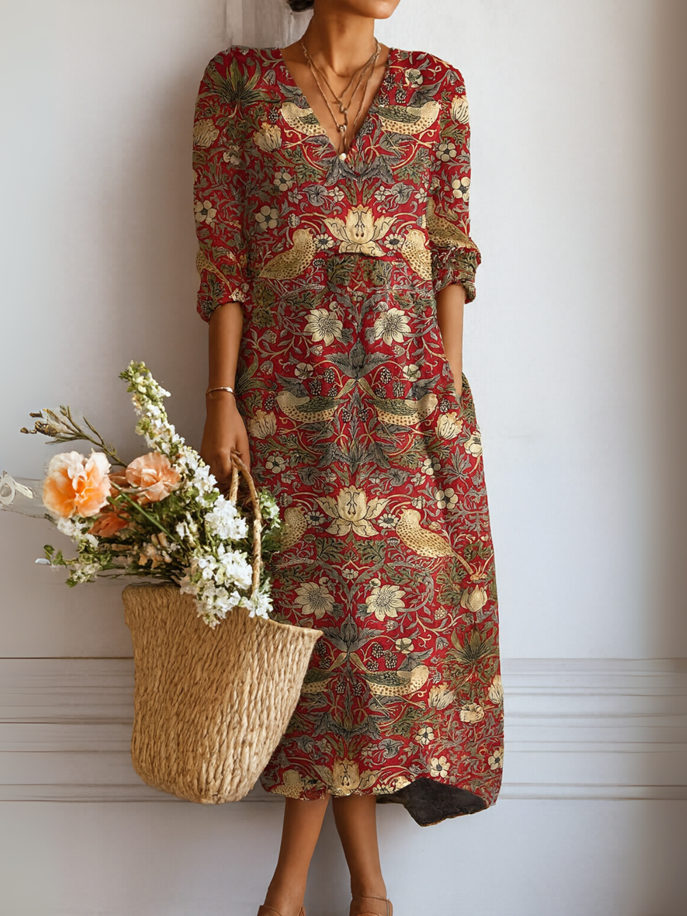 Charlotte | Vestido Midi Impreso