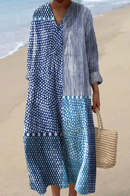 Indigo Coast | Vestido Inspirado en el Arte