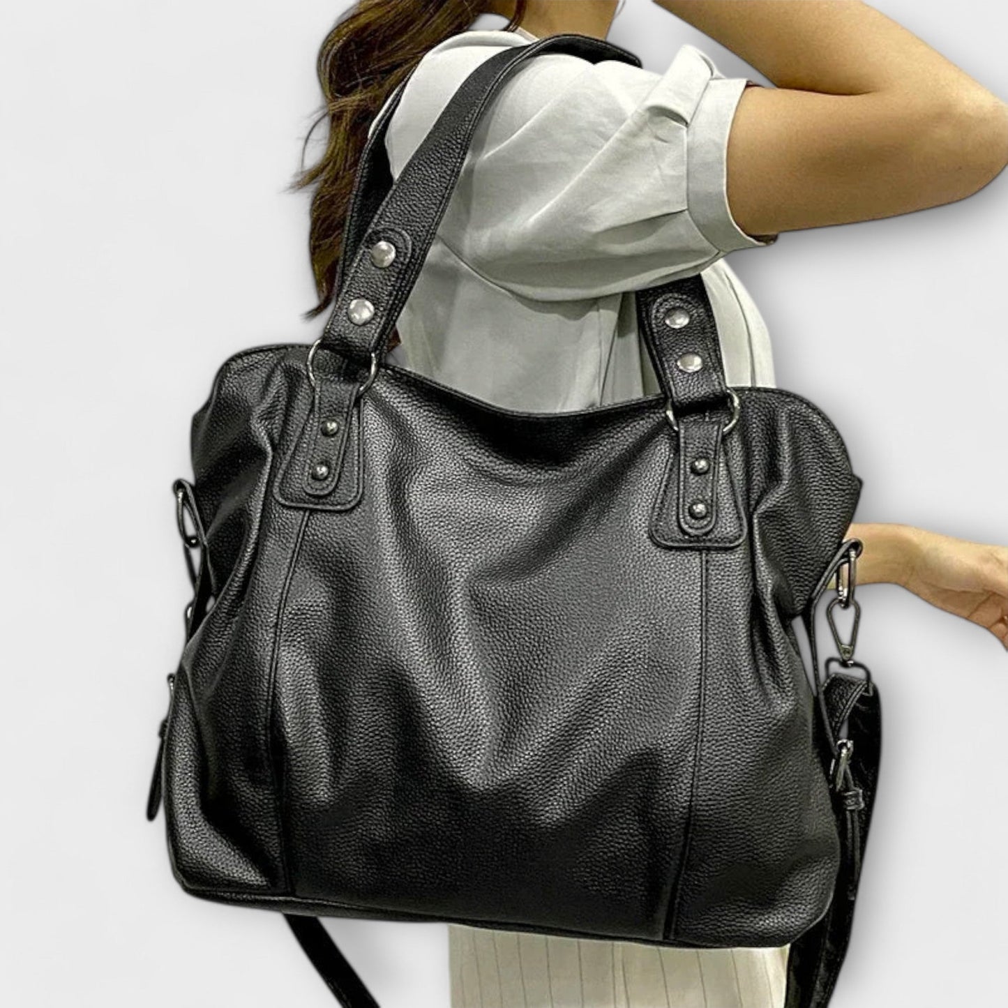 Elegante bolsa hobo de hombro