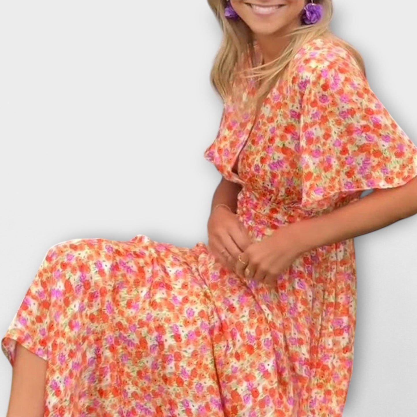 Elsie - Vestido Clásico de Escote en V